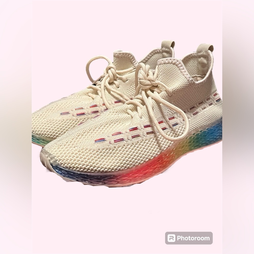 Wanted Rainbow Sneakers! Size 8 woman’s